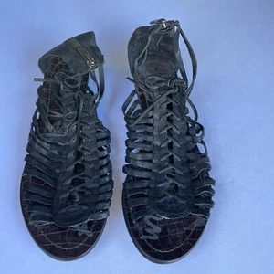 Sandalias de gladiador Sam Edelman negras con tiras para mujer talla 7,5 - Imagen 1 de 4