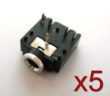 5x Connecteur à souder Jack 3,5mm audio femelle/ 5x Female Jack connector 5 pins