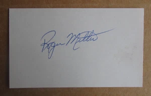 ROGER MILLER SIGNED AUTOGRAPH 3X5 INDEX CARD MLB 1974 MILWAUKEE BREWERS D.1993 - Picture 1 of 1