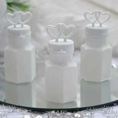 24 DOUBLE HEART WEDDING BUBBLES - Free Shipping - Image 1 of 2