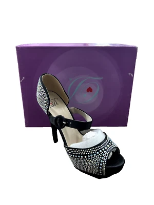 Zapatos My Delicious Estilo Expect-S Color Negro Para Mujer Talla 9 Punta Abierta Hebilla Foto 1 de 4