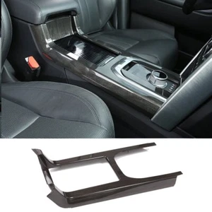 Cubierta del panel de cambio central de engranajes de madera negra para Land Rover Discovery Sport 2015-19 - Imagen 1 de 12