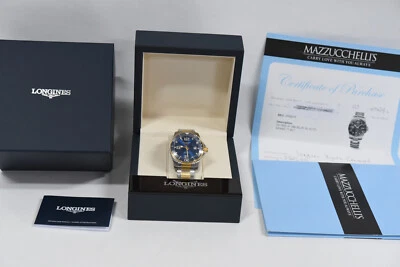 Longines HydroConquest 41 mm azul dos tonos dorado/acero automático. Reloj Hombre L37813967 Foto 1 de 4