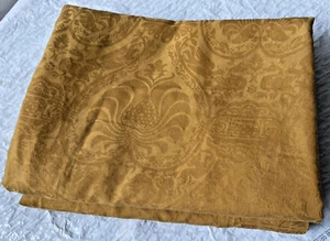 RALPH LAUREN ESTATE 2 King Pillowcases Mustard Cotton Jacquard GUC - Picture 1 of 8