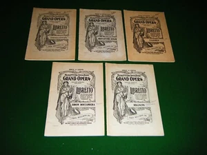 Lot 5 METROPOLITAN OPERA HOUSE 1940s LIBRETTO Barber of Seville, Mignon + EXTRAS - Picture 1 of 23