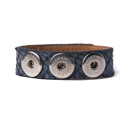 Noosa Amsterdam Armband für 3 Chunks, Blue Salmon, Größe S - Bild 1 von 2