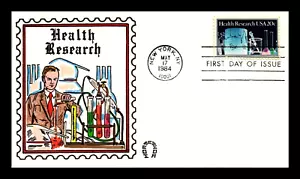 2087 20c Stamp (1984) THE U. S. HEALTHCARE RESEARCH FDC FROM HORSESHOE CACHETS - Picture 1 of 2