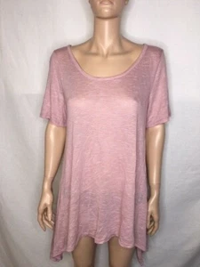 Women's NWT American Rag Pale Pink Striped Shirt Size XXL - Picture 1 of 5