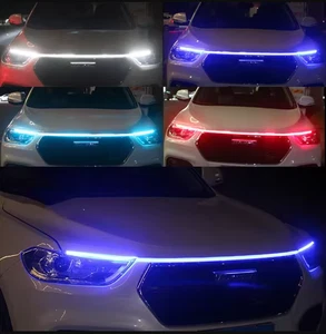 Tira de luz ambiental LED de circulación diurna DRL 12V para capó de automóvil ⭐Puerta de motor automático - Imagen 1 de 13