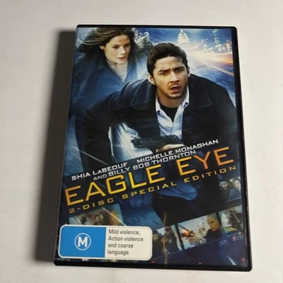 Eagle Eye (DVD, 2008, 2-disc) Shia Labeouf, Michele Monaghan Region 4 NEW - Image 1 of 2