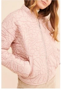 Chaqueta acolchada relajada Anthropologie floral acogedora noche M - Imagen 1 de 10