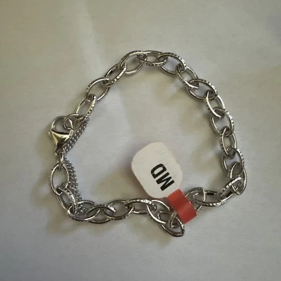 NUEVO Brazalete James Avery Texturizado Ovalado Dije M 7.25" Plata de Ley 925 Foto 1 de 3