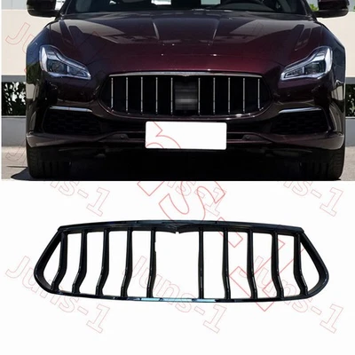 Обновленная глянцевая черная решетка переднего бампера новая для Maserati Quattroporte 18-23 - Изображение 1 из 4