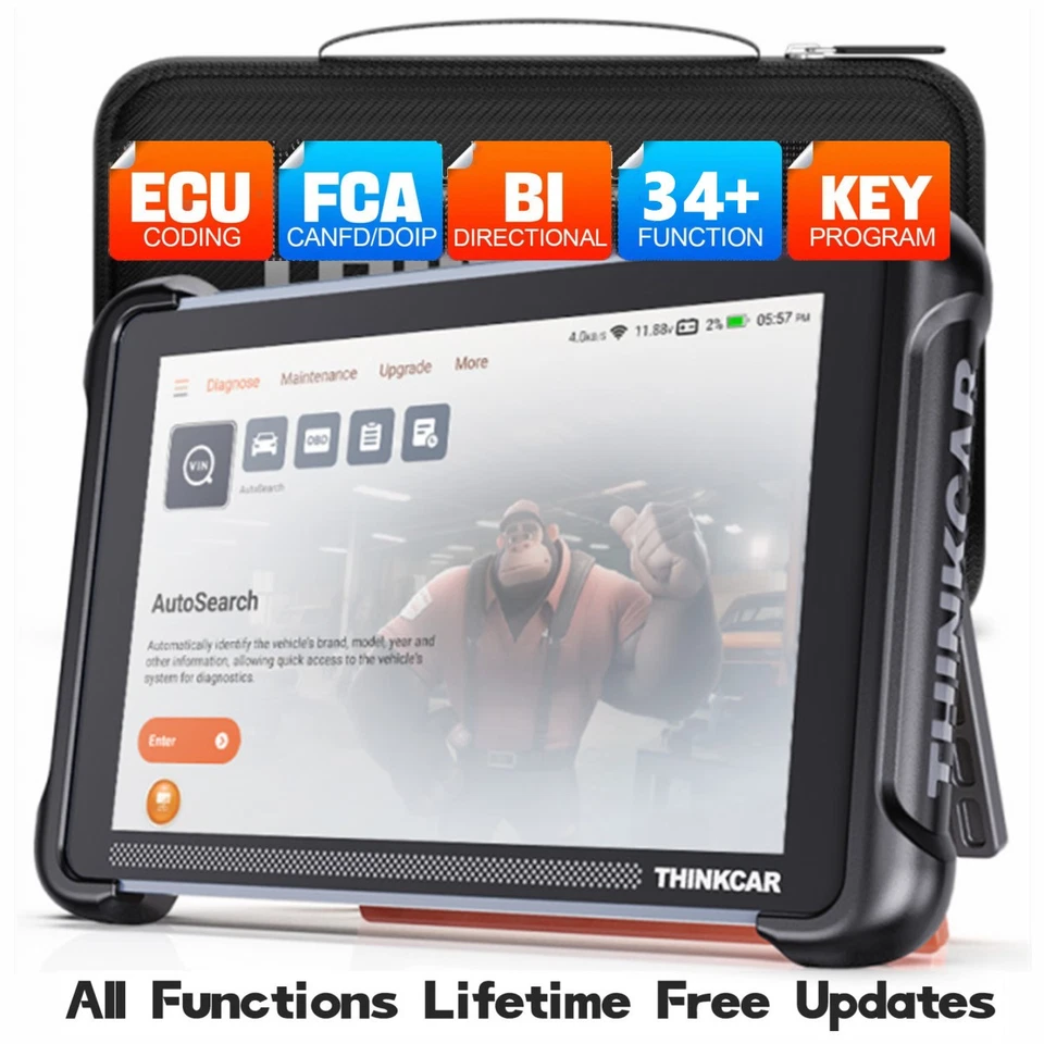 2025 ThinkScan 689 Full Diagnostic Tool E.CU Coding Bidirectional FCA Scanner US - Image 1 of 4