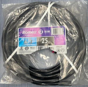 Rollo de 25' x Romex SIMPull 6/3 con cable interior de tierra - Imagen 1 de 4