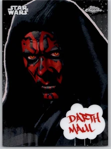 2025 Topps Chrome Star Wars Darth Maul Galactic Graffiti GG-9 - Picture 1 of 2