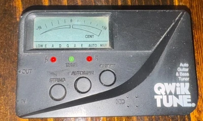 Sintonizador automático de bajo y guitarra Qwik Tune - sin probar Foto 1 de 4