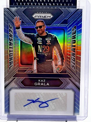 KAZ GRALA 2024 PANINI PRIZM RACING NASCAR SENSATIONAL SIGNATURES SILVER PRIZM - Image 1 of 2
