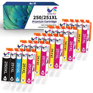 Ink Cartridges for Canon PGI-250XL CLI-251 XL Pixma MG5520 MG5420 MG6620 MG6320 - Picture 1 of 22