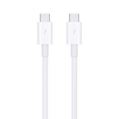 2PCS White For Apple MQ4H2AM/A Thunderbolt 3 0.8m A1896 USB‑C Cable - Image 1 of 2