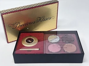 Victoria’s Secret Precious Kisses Gold Metal Compact Gloss & Go Set Vintage Rare - Picture 1 of 14