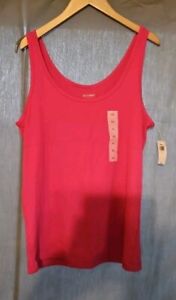 Old Navy - Women's First-Layer Rib-Knit Tank Top - Pink - Size XL