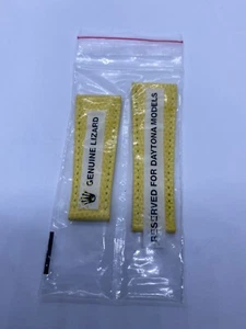 Rare Genuine Rolex Leather Strap Band Lizard Daytona Beach 116519 20mm Yellow - Picture 1 of 13