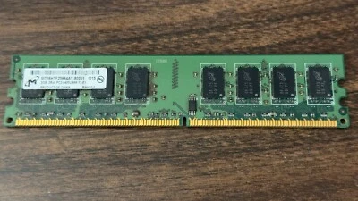 2GB DDR2-800 PC2-6400 CL6 1.8V 240-pin -- -- -- -- Micron (MT16HTF25664AY-800J1) - Image 1 of 4