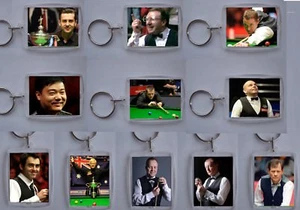 Estrellas de los deportes, llavero de fotos jugador de billar plástico transparente, - Imagen 1 de 26