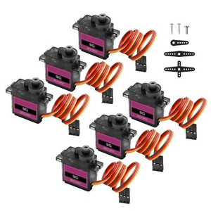 Servo Micro Servo avec métal Moteur 6 Pièces 9G Servomoteur Mini Servo Moteur... - Afbeelding 1 van 7
