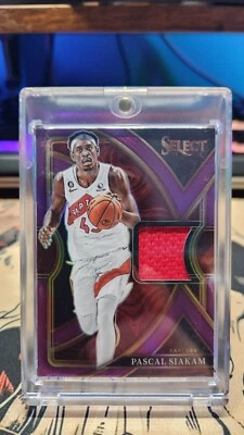 PASCAL SIAKIM NBA Select Purple Swatch #21/99 Game Worn Jersey - Image 1 of 2