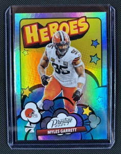 Myles Garrett 2024 Panini Prestige Heroes #11 Cleveland Browns - Picture 1 of 2