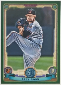 ALEX COBB Green Parallel 2019 Gypsy Queen 270 Baltimore Orioles Giants - Imagen 1 de 2