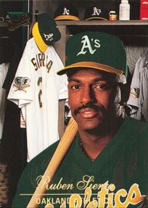 1994 Donruss Studio Baseball Ruben Sierra Oakland Athletics #6