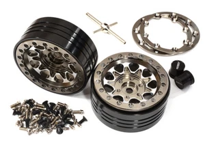 Billet Machined Alloy Beadlock Wheels for Element RC 1/10 Scale Enduro Sendero - Picture 1 of 1