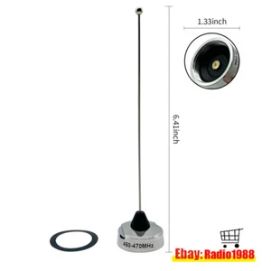 3/8" do 3/4" Otwór NMO Mount Antena UHF 450-470 MHz do radia mobilnego - Zdjęcie 1 z 3