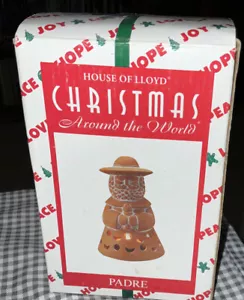 Vintage 1997 House Of Lloyd Weihnachten Around The World Padre Kerzenhalter 6" Neu - Bild 1 von 10