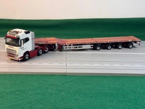 WSI truck models, Volvo FH4 Glob. 8X4 Telestep Trailer , JENNISKENS KRAANVERHUUR - Picture 1 of 21