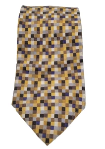 Corbata de seda para hombre Kenneth Cole sin listar patrón geométrico multicolor ~ A126 - Imagen 1 de 7
