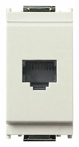 PRESA CON CONNETTORE RJ11 VIMAR IDEA 16335.B, 4 CONTATTI BIANCO - Zdjęcie 1 z 1
