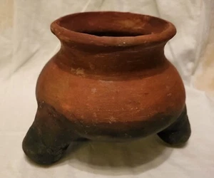 Mexican Burial Offering Tripod Bowl Authentic Ancient Pottery Artifact - Picture 1 of 8