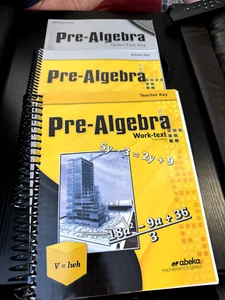 A Beka/Abeka Homeschool Grade 8 Pre-Algebra Teacher books - Bild 1 von 1