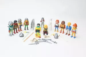 Vintage Playmobil Knights & Peasants Horses Toy Custom Medieval bundle - Picture 1 of 7