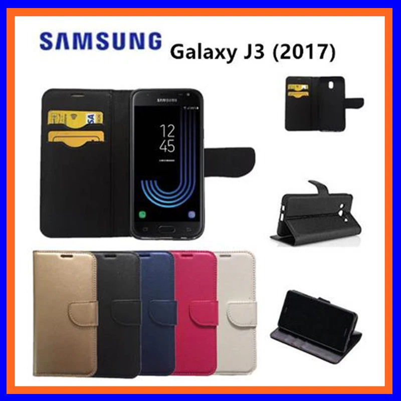 CUSTODIA COVER FLIP CASE LIBRO pre samsung Galaxy J3 (2017) SM-J330 - Immagine 1 di 1