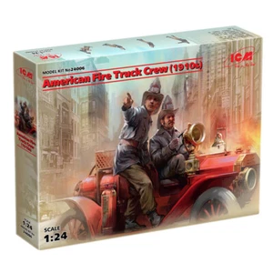 American Fire Truck Crew 1910s Plastic Model Kit Scale Model Kit 1/24 ICM 24006 - Picture 1 of 8