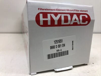 1 elemento de filtro HYDAC tipo D 0660 D 001 ON 1251651 Hydac Optimicron nuevo * -- Foto 1 de 4