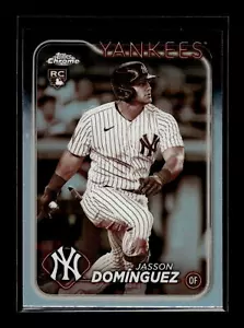 2024 Topps Chrome #89 Jasson Domínguez Rookie rifrattore seppia New York Yankees - Foto 1 di 2
