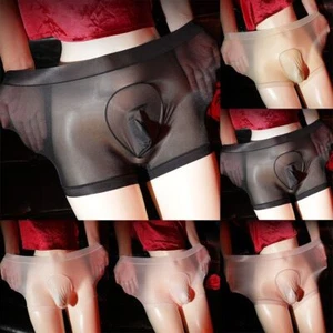 Herren transparente durchsichtige Boxershorts Beutel Netz Unterwäsche Shorts Trunks Unterhose - Bild 1 von 17