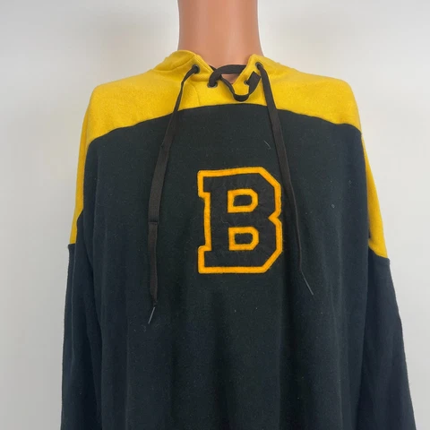 Ebbett Field Flannel Boston Bruins Lacer Hockey Sweater Vtg NHL Embroidered XL Cover