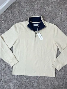 Southern Proper Men’s Quarter Zip Size Small Gray SPF19KXQP Grits NWT - Picture 1 of 7